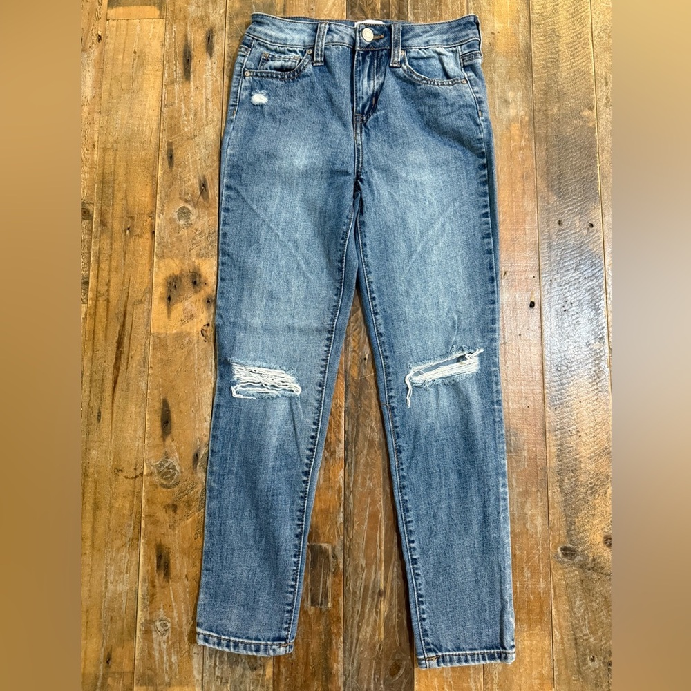 RSQ Girlfriend Distressed Skinny Jeans